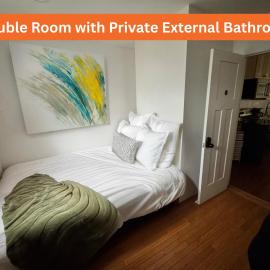 20 min NYC-Modern Private Room-Queen Bed-Parking Available But Confirm with Hosts