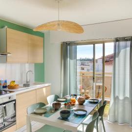 T2 rénové Premium - Parking Privé - Clim - 300 m Plage - Wifi - Balcon