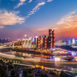 重庆伯特高空酒店五里店江北嘴洪崖洞店Chongqing Bert High-Altitude Hotel, Wu Li Dian, Jiangbei Zhu, Hongya Cave Branch, hotel i Chongqing
