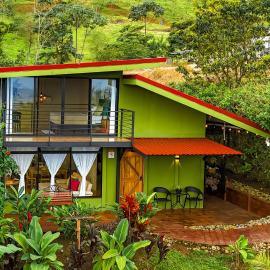 Cabañas Caeli, El Colibri, La Fortuna Rainforest Cabin w Panoramic Views