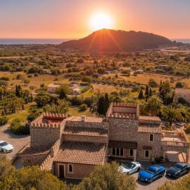 Luxus Finca Meer- Panoramablick privater Pool Spa Sauna Son Servera, hotel v destinaci Son Servera