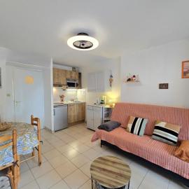 joli studio cabine 4 personnes à 300 m de la plage