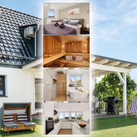 Premium FeelGood Ferienhaus - 212 qm - Sauna, Garten, Terrasse & Grill - Bis zu 12 Gäste - 2 Apartments - ideal für Familien & Gruppen, hotel din Schauenburg