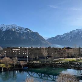 River-2 with Iconic Jungfraujoch View
