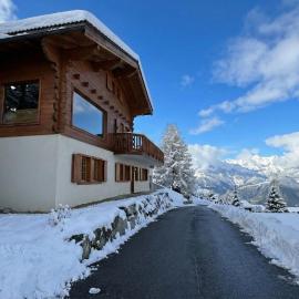 Ski In Out chalet for 10 people with breathtaking view, hotel in Nendaz