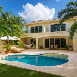 7BR Private Jacuzzi & Pool Villa Sleeps 16 Walk to Beach Lagoon and Golf, khách sạn ở Puerto Aventuras