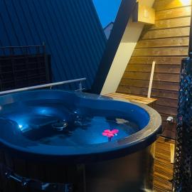 Lodge lady tipi 1 avec bain nordique et piscine