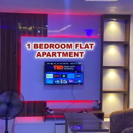 Cee&Tee SM ABK 1BEDROOM -247Electricity - Solar Inverter AC in bedroom, hotel a Abeokuta