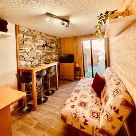 Studio, terrasse 3 pers Aussois
