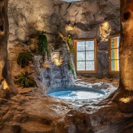Cave Chalet - Waterfall Chalet, hotel em Eptalofos