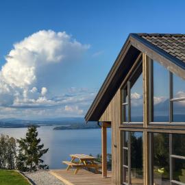 비케르순드에 위치한 호텔 Luxury cabin, Wellness and view over the Tyrifjord