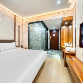 五悦悦心酒店六号库上饶市一中店 Wuyue Yuexin No6 Library Shangrao Passenger Transport Center Branch, hotel en Shangrao