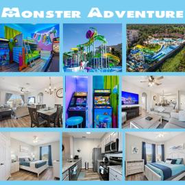 3BR Windsor Hills Condo Water Park and Skeeball Near Disney No Resort Fees