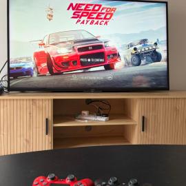 Ayaan Family Retreat with PS4 and Netflix