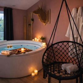 Suite romantique & spa Prova - Love room - Rétroprojecteur Netflix, hotel em Bellême