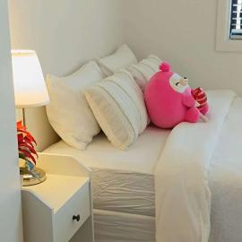A Private Double Room with Desk & Wardrobe
