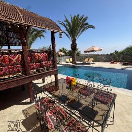 Apartment in large villa with swimming pool