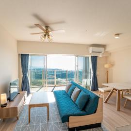Ocean View& Bath room with 70m2 and more at 12F モンドミオ沖縄