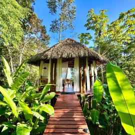 Finca Terra Incognita - Wood cabins in the jungle - Sea view, hotel v mestu Puerto Jiménez