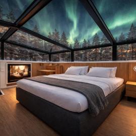 Levin Primus - Your Glass-Roof Gateway to Laplands Magic, hotel v destinácii Levi