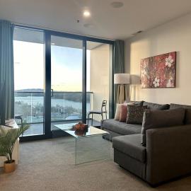 Lake Views Belconnen apartment with 2 bedrooms and sofa bed