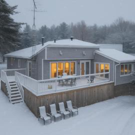 Muskoka 4-Bedroom Cottage, отель в городе Порт-Карлинг