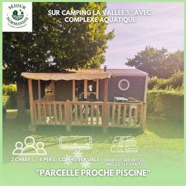 H147-Mobilhome cosy 2 chambres 4 personnes camping 5 étoiles, hotel in Houlgate