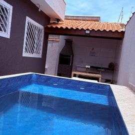 Casa de Praia com piscina, Cibratel II-Itanhaém para 6 pessoas