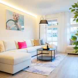 Zentrale und ruhige 4-Raum-Wohnung für bis zu 6 Personen - ideal für Familien und Gruppen