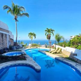 Hillside Villa with ocean views