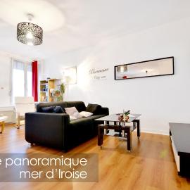 Appart Cosy Brest (La gare) vue mer, hotel en Brest