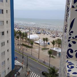 Apto completo,1 dorm, pé na areia na Cidade Praia Grande, praia mirim, hotel in Praia Grande