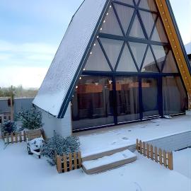 A-frame evlər-I