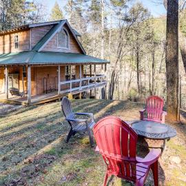 Newly Refreshed! Suches Cabin w/ Deck, Fire Pit โรงแรมในSuches