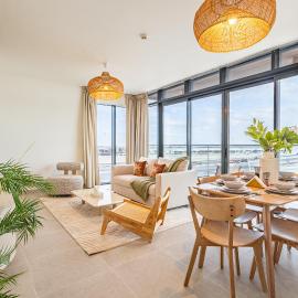 Unique Luxury - Saadiyat 2 BDR - Designer's Dream - 5 min walk from NYU - 5 min from Louvre, Zayed Museum, Mamsha