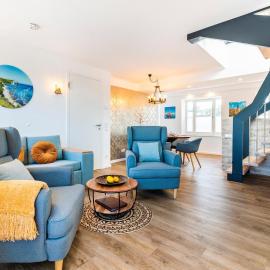 Prora - Ferienwohnung mit Waschmaschine - Meeresrauschen Dachterrasse