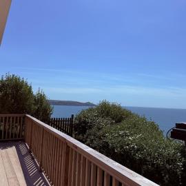 Recently renovated beach shack with a view