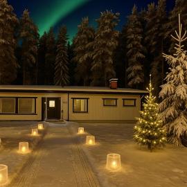 Viesnīca Winterwonderland Privat Villa with Sauna and big yard Rovaniemi