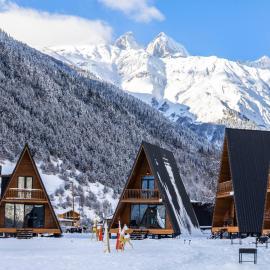 Mestia में, होटल Winterfell Mestia - Premium Chalet Complex & SPA