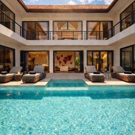Villa Nomada Exclusive Modern Seaview Spa and Wellness Villa with Daily Housekeeping 5 Bedrooms Sauna Ice Bath and 20 Meter Private Saltwater Pool, hotel in Ban Bang Po