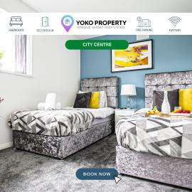 Central Leamington Spa House with Free Parking, Fast Wifi, Smart TV with Free Netflix and Garden by Yoko Property, hotel a Leamington Spa