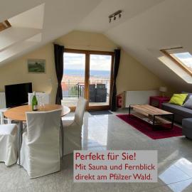 Ferienwohnung Fernblick Pfalz - mit Sauna, hotel Weyherben