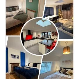 Modern 5 Bedroom Home in Solihull - Entire House - Garden - Contractors - Relocators - Family - NEC - BHX -Sleeps 9, hotel in Shirley