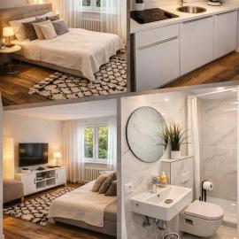 Gästehaus zur Uni Klinik Exklusives Apartment mit Küche und Badezimmer