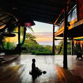Open spacious house with stunning Peninsula view, hotel in Pavones