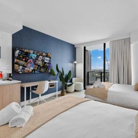 2105 Modern studio with Balcony a Pool and a 24 hour Gym in Downtown Miami, viešbutis Majamyje