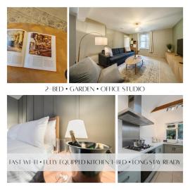 Spacious 2-Bed House with Garden Office