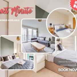 Last-Minute Secure l Sleeps Up to 8 l 2 Bedroom Apt By Capital Retreats Short Lets & Serviced Accommodation London With Balcony, Free WiFi, hotel in Colindale