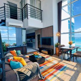 Sea View High Floor 2BR Duplex in Georgetown,Penang - Maritime Suite 2006