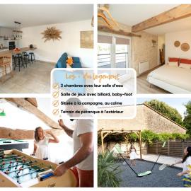 Maison de campagne 6 pers salle de jeux & pétanque, hôtel à Cuq